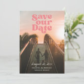 Vintage Wedding Save the Date (Staand voorkant)