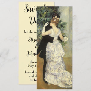 Vintage Wedding Save the Date, City Dance, Renoir Save The Date