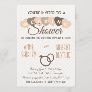 Vintage Wedding Shower Couples Shower Uitnodiging