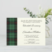 Vintage Wedding, Tartan Davidson Modern Pattern Kaart (Staand voorkant)