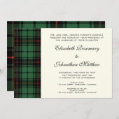 Vintage Wedding, Tartan Davidson Modern Pattern Kaart (Voorkant / Achterkant)