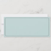 Vintage Wedding Ticket II Punchout Kaart (Achterkant)