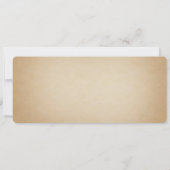 Vintage Wedding Ticket Invitation IV — 40s ère II (Dos)