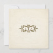 Vintage Wedding Uitnodiging (Achterkant)