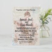 Vintage Wedding Uitnodiging (Staand voorkant)