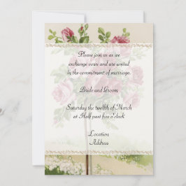 Vintage Wedding Uitnodiging