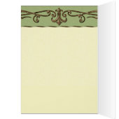 Vintage Wedding Uitnodiging (Binnen (Links))