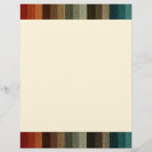 Vintage Wedding, Warm Autumn Stripes Pattern (Achterkant)