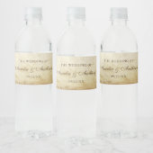 Vintage Wedding Waterfles Etiket (Flessen)