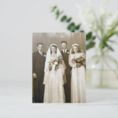 Vintage Weddings Briefkaart (Staand voorkant)