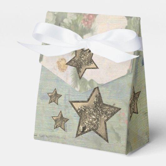 Vintage Weihnachten Bedankdoosjes (Voorkant Zijde)