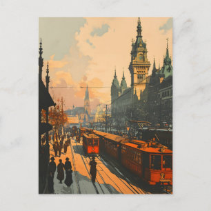 Vintage Wenen Winter Ansichtkaart Briefkaart