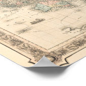 Vintage Wereldkaart Poster (Hoek)