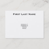 Vintage Wereldkaart Visitekaartje (Achterkant)