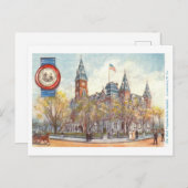 Vintage West Virginia Capitol avec carte postale S (Devant / Derrière)