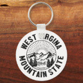 Vintage West Virginia Sleutelhanger (Achterkant)