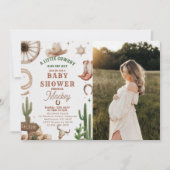 Vintage Western Cowboy Baby shower Invitation  (Devant)