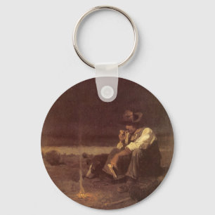 Vintage Western Cowboys, Plains Herder door NC Wye Sleutelhanger