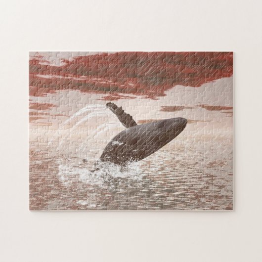 Vintage Whale legpuzzel (Horizontaal)