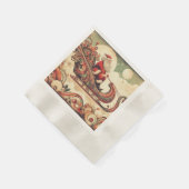 vintage/whimsisch/kabouter/kerst servet (Hoek)