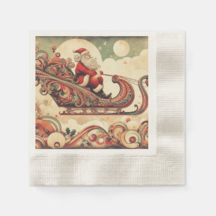 vintage/whimsisch/kabouter/kerst servet