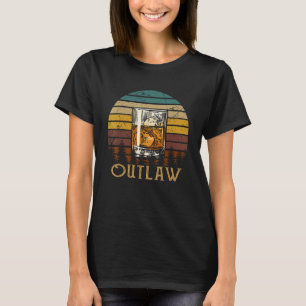 Vintage Whiskey Bent and Hellbound  Outlaws Muziek T-shirt