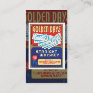 Vintage Whiskey-Visitekaartje Visitekaartje
