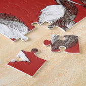 Vintage White Rose Legpuzzel (Zijkant)