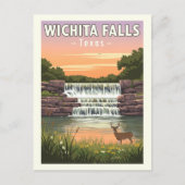 Vintage Wichita Falls Texas Briefkaart (Voorkant)