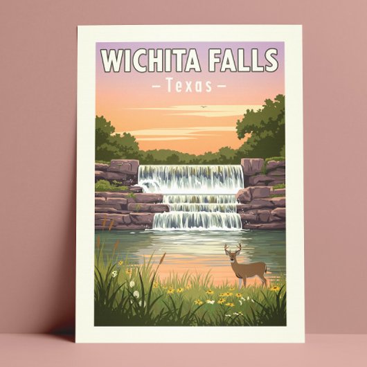 Vintage Wichita Falls Texas Briefkaart