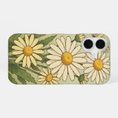 Vintage Wild Daisies iPhone 16 Hoesje (Achterkant horizontaal)