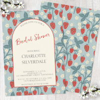 Vintage Wilde Aardbeien Bruiloftsfeest