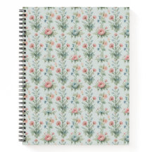 Vintage Wildebloem Bloemrijk Notitieboek | Waterve