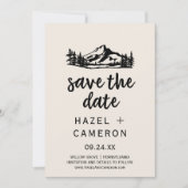 Vintage Wilderness Enregistrer la carte Date (Devant)