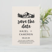 Vintage Wilderness Enregistrer la carte Date (Debout devant)