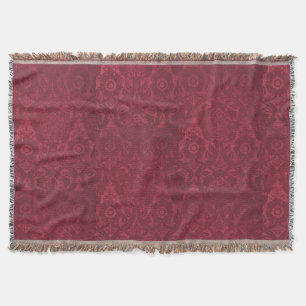 Vintage William Morris Acorn Embossed Velvet Deken