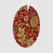 Vintage William Morris Cherwell Fleur rouge Art (devant)