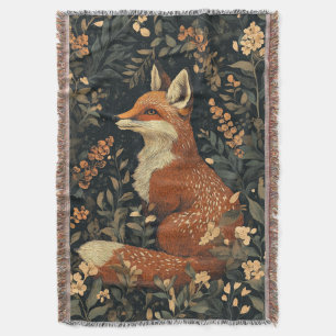 Vintage William Morris Cottage Core Vos & Loofwerk Deken