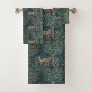 Vintage William Morris Forêt d'animaux sauvages
