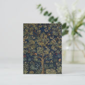 Vintage William Morris–Levensboom Briefkaart (Staand voorkant)