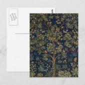 Vintage William Morris–Levensboom Briefkaart (Voorkant / Achterkant)