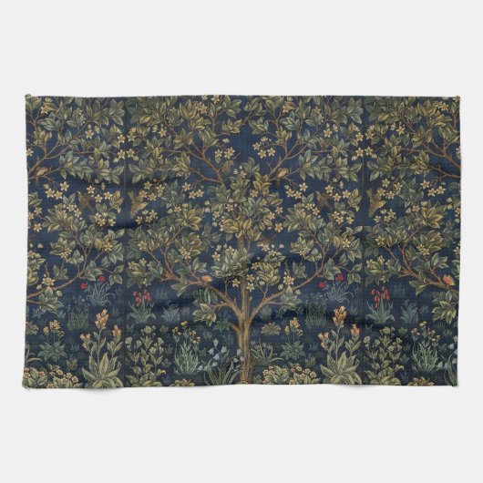 Vintage William Morris–Levensboom Theedoek (Horizontaal)