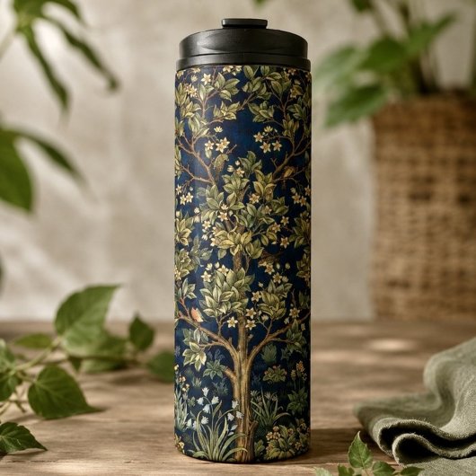 Vintage William Morris–Levensboom Thermosbeker