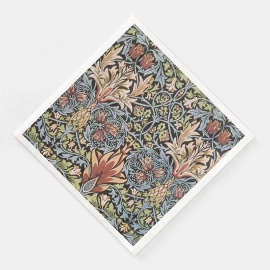 Vintage William Morris Snakehead Servetten (Hoek)