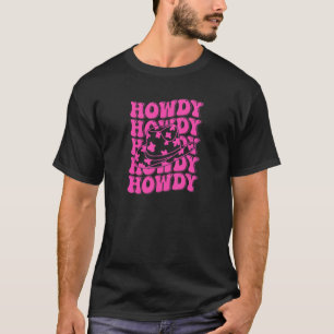 Vintage Witte Howdy Rodeo Westers Landelijk Zuiden T-shirt