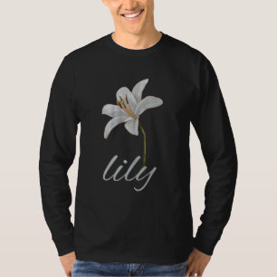 vintage witte lelie bloem retro bloem T-Shirt