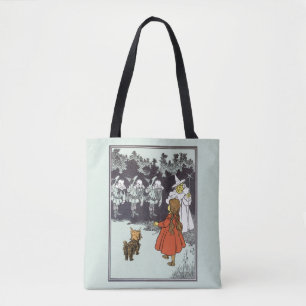 Vintage Wizard of Oz Dorothy Toto Glinda Munchkins Draagtas