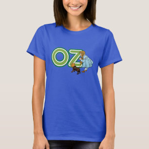 Vintage Wizard of Oz Dorothy Toto met GROOTTE Lett T-shirt