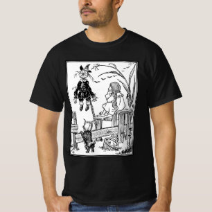 Vintage Wizard of Oz, Dorothy Toto ontmoet Vogelve T-shirt