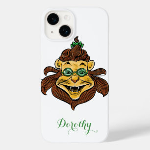 Vintage Wizard of Oz, Leeuw draagt groene bril Case-Mate iPhone 14 Hoesje